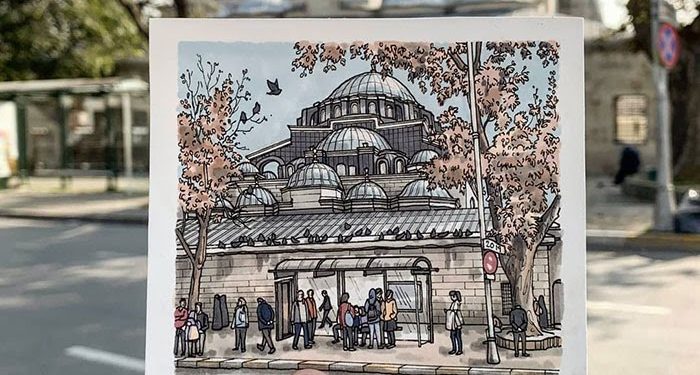 Bir Gezginin Gözünden Türkiye Şehir İllüstrasyonları