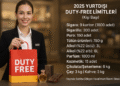 2025 Duty Free Alışveriş Rehberi: Türkiye ve Avrupa Limitleri
